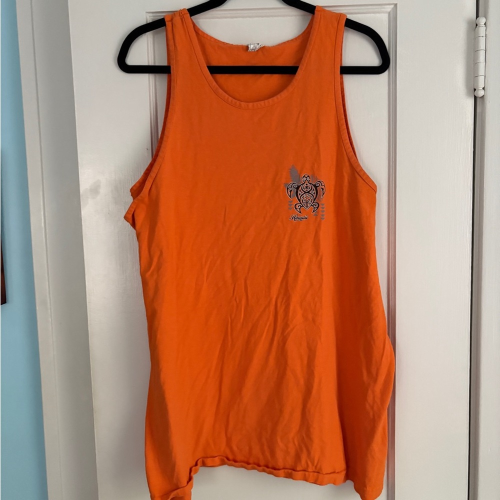 Men’s XL Tall Hawaii sea turtle tank top. EUC